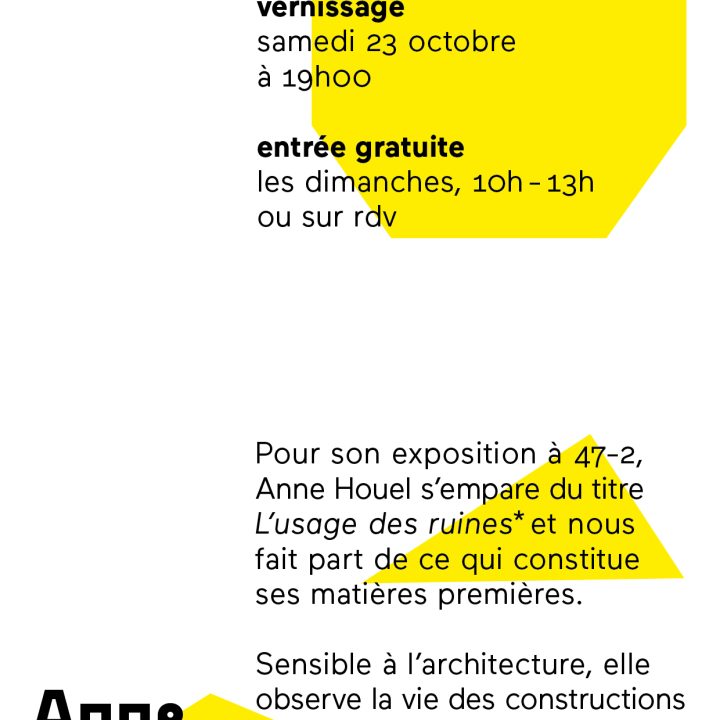 l'usage des ruines
