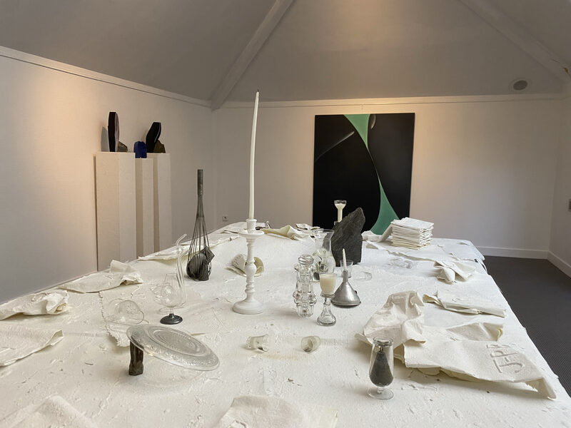 A&Iuml;CE ALDEAN (installation), ESTRATU (serie de sculptures), FORMES CONTIGU&Euml;S (peinture &agrave; l&rsquo;huile) - Marine Chevanse